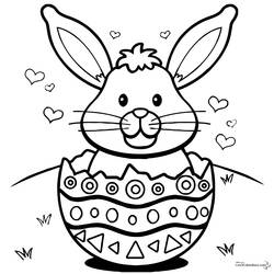 着色页: 兔子 (动物) #9630 - 免费可打印着色页
