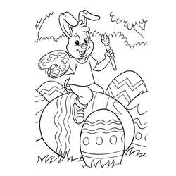 着色页: 兔子 (动物) #9640 - 免费可打印着色页