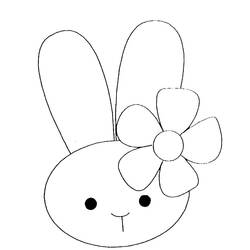 着色页: 兔子 (动物) #9644 - 免费可打印着色页