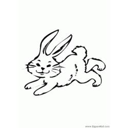 着色页: 兔子 (动物) #9646 - 免费可打印着色页