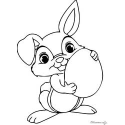 着色页: 兔子 (动物) #9647 - 免费可打印着色页