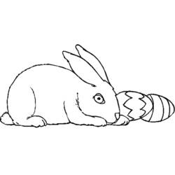 着色页: 兔子 (动物) #9648 - 免费可打印着色页