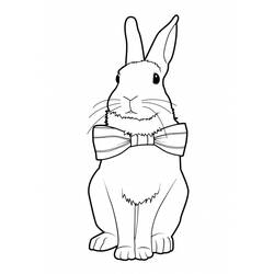 着色页: 兔子 (动物) #9651 - 免费可打印着色页