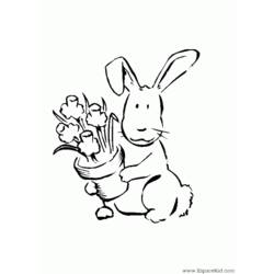 着色页: 兔子 (动物) #9652 - 免费可打印着色页