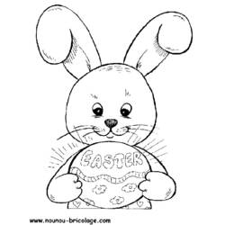 着色页: 兔子 (动物) #9656 - 免费可打印着色页