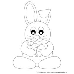 着色页: 兔子 (动物) #9667 - 免费可打印着色页