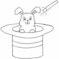 着色页: 兔子 (动物) #9668 - 免费可打印着色页