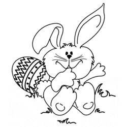 着色页: 兔子 (动物) #9676 - 免费可打印着色页
