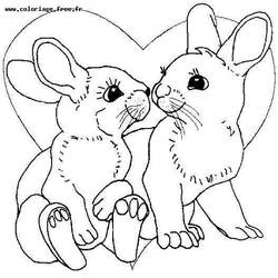着色页: 兔子 (动物) #9679 - 免费可打印着色页