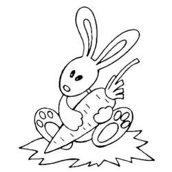 着色页: 兔子 (动物) #9681 - 免费可打印着色页