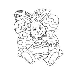 着色页: 兔子 (动物) #9690 - 免费可打印着色页