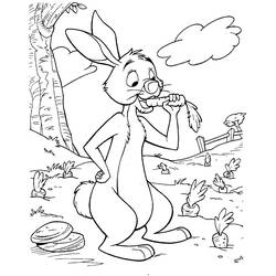 着色页: 兔子 (动物) #9700 - 免费可打印着色页