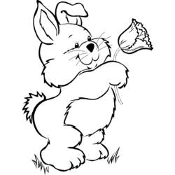 着色页: 兔子 (动物) #9701 - 免费可打印着色页