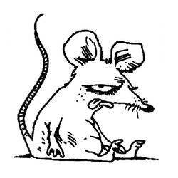 着色页: 鼠 (动物) #15163 - 免费可打印着色页
