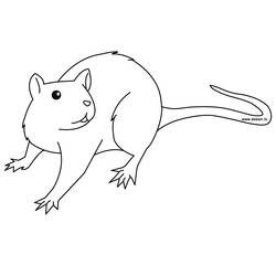 着色页: 鼠 (动物) #15167 - 免费可打印着色页