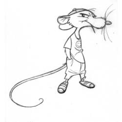 着色页: 鼠 (动物) #15188 - 免费可打印着色页