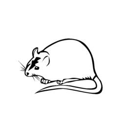 着色页: 鼠 (动物) #15255 - 免费可打印着色页
