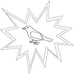 着色页: 乌鸦 (动物) #4374 - 免费可打印着色页