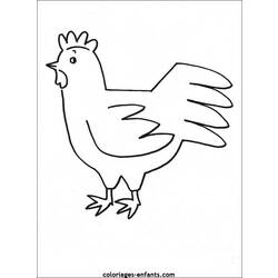 着色页: 公鸡 (动物) #4163 - 免费可打印着色页