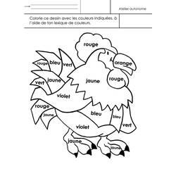 着色页: 公鸡 (动物) #4218 - 免费可打印着色页