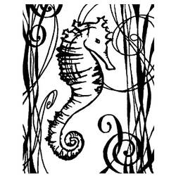 着色页: 海马 (动物) #18605 - 免费可打印着色页
