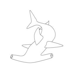着色页: 鲨鱼 (动物) #14844 - 免费可打印着色页