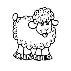 着色页: 羊 (动物) #11393 - 免费可打印着色页