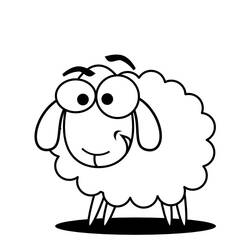 着色页: 羊 (动物) #11400 - 免费可打印着色页