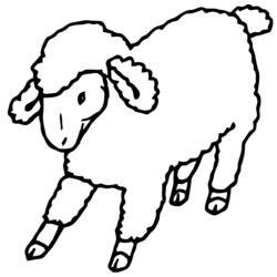 着色页: 羊 (动物) #11406 - 免费可打印着色页