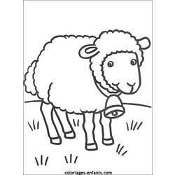 着色页: 羊 (动物) #11439 - 免费可打印着色页