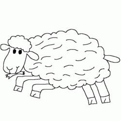 着色页: 羊 (动物) #11446 - 免费可打印着色页