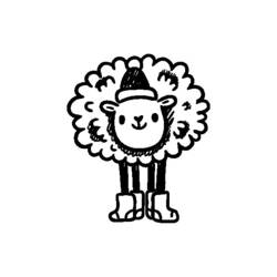 着色页: 羊 (动物) #11457 - 免费可打印着色页