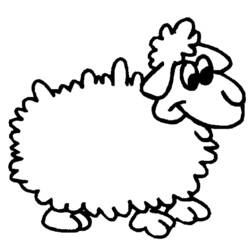 着色页: 羊 (动物) #11459 - 免费可打印着色页