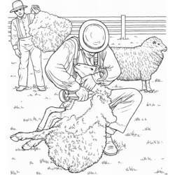 着色页: 羊 (动物) #11461 - 免费可打印着色页