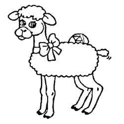 着色页: 羊 (动物) #11466 - 免费可打印着色页