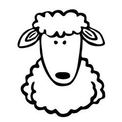 着色页: 羊 (动物) #11470 - 免费可打印着色页