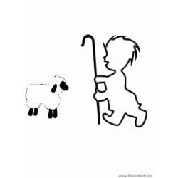 着色页: 羊 (动物) #11478 - 免费可打印着色页