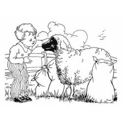 着色页: 羊 (动物) #11497 - 免费可打印着色页