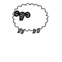 着色页: 羊 (动物) #11515 - 免费可打印着色页
