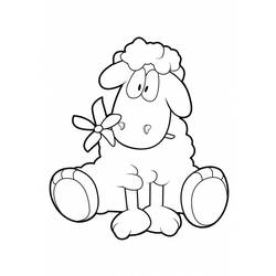 着色页: 羊 (动物) #11520 - 免费可打印着色页