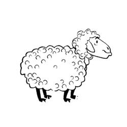 着色页: 羊 (动物) #11545 - 免费可打印着色页