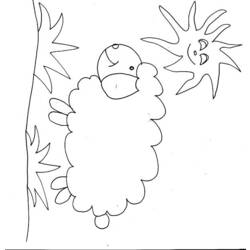 着色页: 羊 (动物) #11549 - 免费可打印着色页