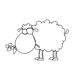 着色页: 羊 (动物) #11581 - 免费可打印着色页