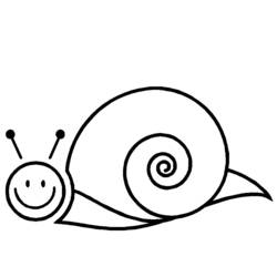 着色页: 蜗牛 (动物) #6515 - 免费可打印着色页