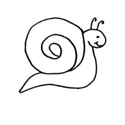 着色页: 蜗牛 (动物) #6538 - 免费可打印着色页