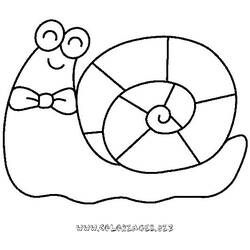 着色页: 蜗牛 (动物) #6549 - 免费可打印着色页