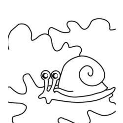 着色页: 蜗牛 (动物) #6559 - 免费可打印着色页
