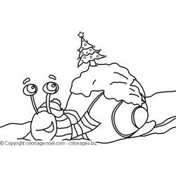 着色页: 蜗牛 (动物) #6575 - 免费可打印着色页