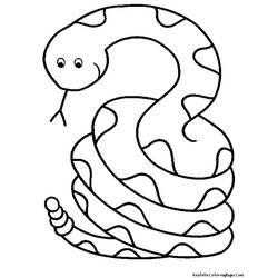着色页: 蛇 (动物) #14340 - 免费可打印着色页