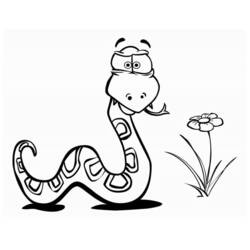 着色页: 蛇 (动物) #14356 - 免费可打印着色页